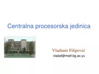 centralna procesorska jedinica