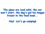 Winter Camping - slide 1