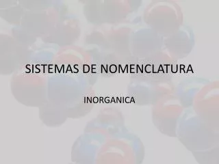 Ppt Nomenclatura De Compuestos Inorg Nicos Powerpoint Presentation