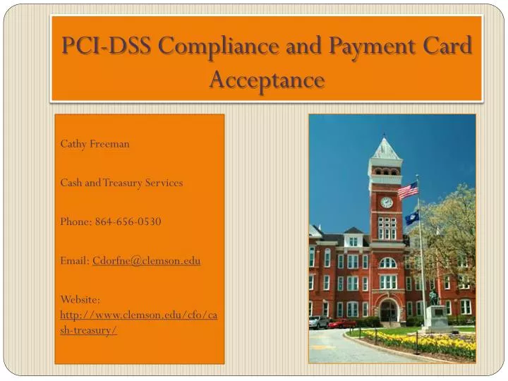pci dss compliance and payment card acceptance