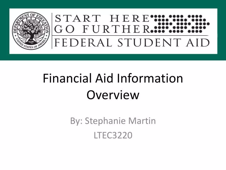 financial aid information overview
