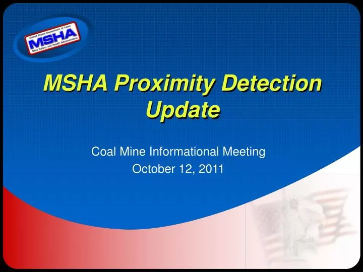 msha proximity detection update