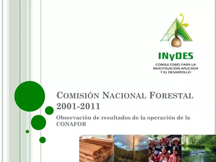 comisi n nacional forestal 2001 2011