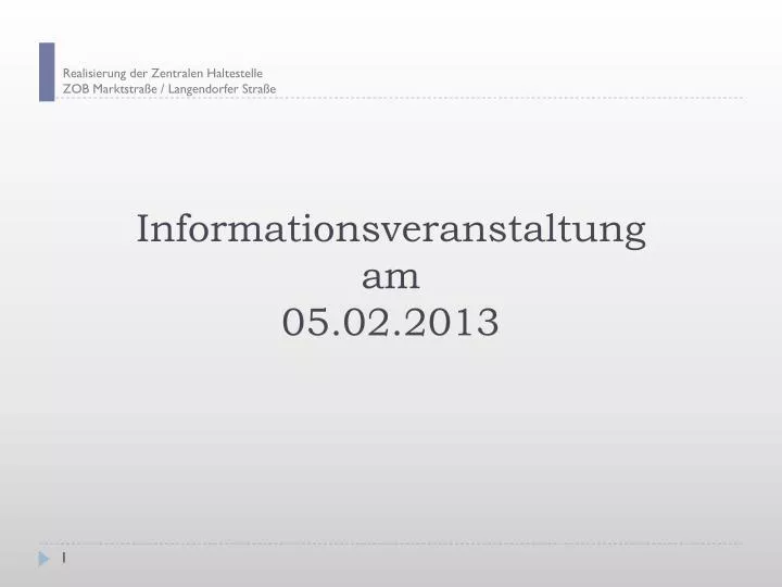 informationsveranstaltung am 05 02 2013