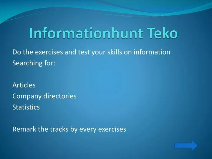 informationhunt teko