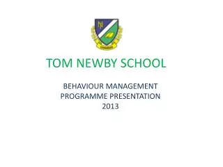 TOM NEWBY SCHOOL