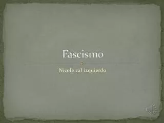 fascismo