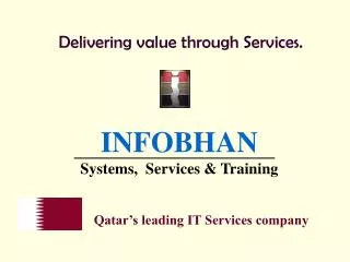 Delivering value through Services.