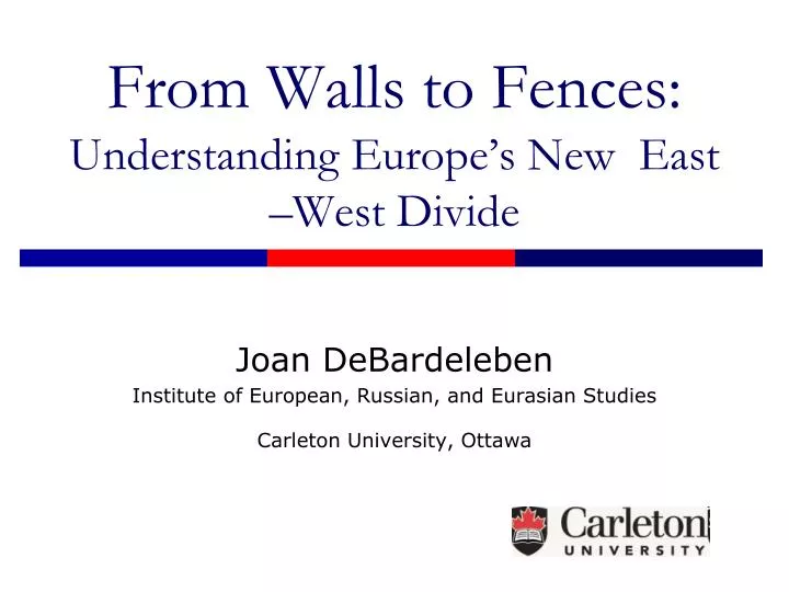 from walls to fences understanding europe s new east west divide