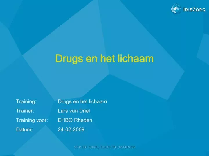 drugs en het lichaam