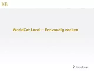 worldcat local eenvoudig zoeken