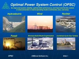 OPSC CIMExcel Software Inc. 		Slide 1