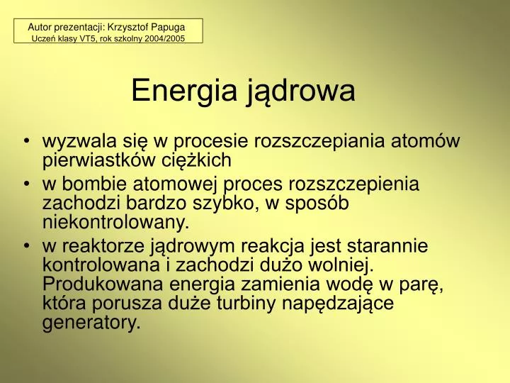 energia j drowa