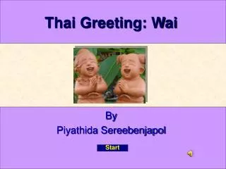Thai Greeting: Wai
