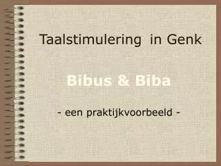 taalstimulering in genk