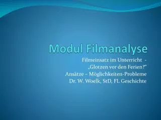 modul filmanalyse