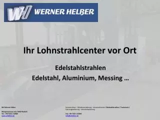 ihr lohnstrahlcenter vor ort