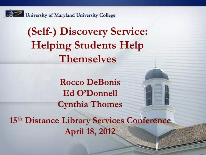 self discovery service helping students help themselves