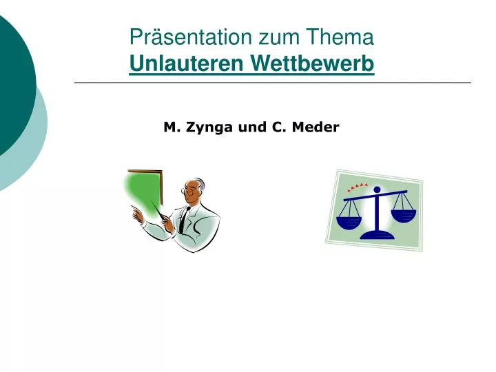 pr sentation zum thema unlauteren wettbewerb