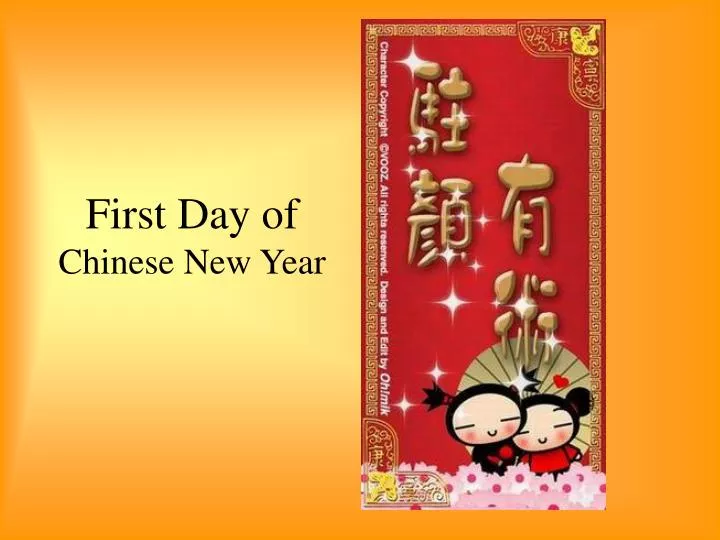 first day of chinese new year