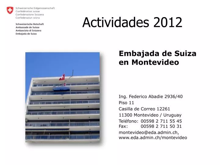 actividades 2012