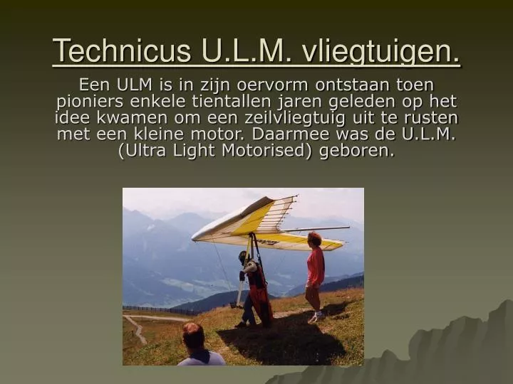 technicus u l m vliegtuigen