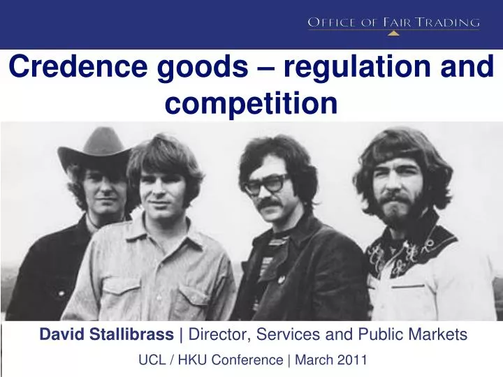 credence goods regulation and competition