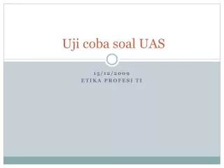 uji coba soal uas