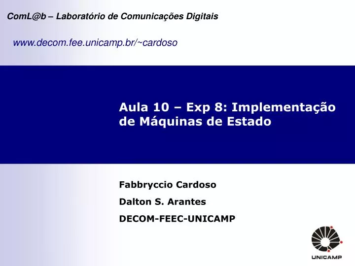 aula 10 exp 8 implementa o de m quinas de estado