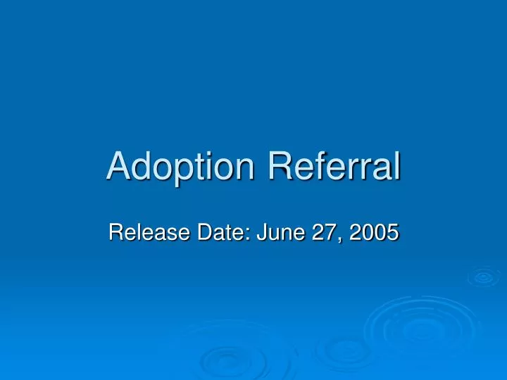 adoption referral