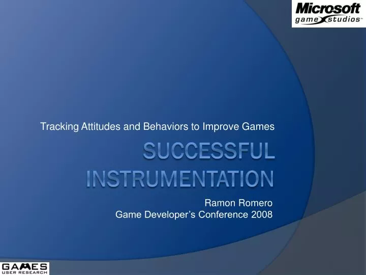 tracking attitudes and behaviors to improve games