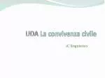 UDA La convivenza civile - slide 1