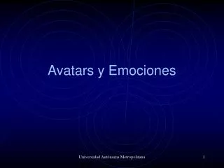 avatars y emociones