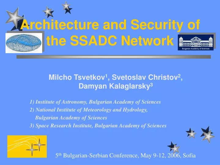 architecture and security of the ssadc network