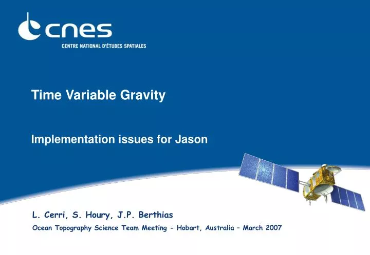 time variable gravity