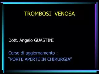 trombosi venosa