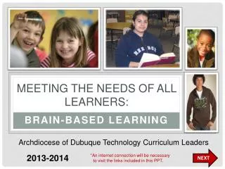 Meeting the Needs of All Learners: