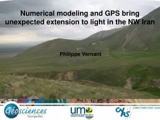 Numerical modeling and GPS bring unexpected extension to light in the NW Iran