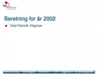 beretning for r 2002