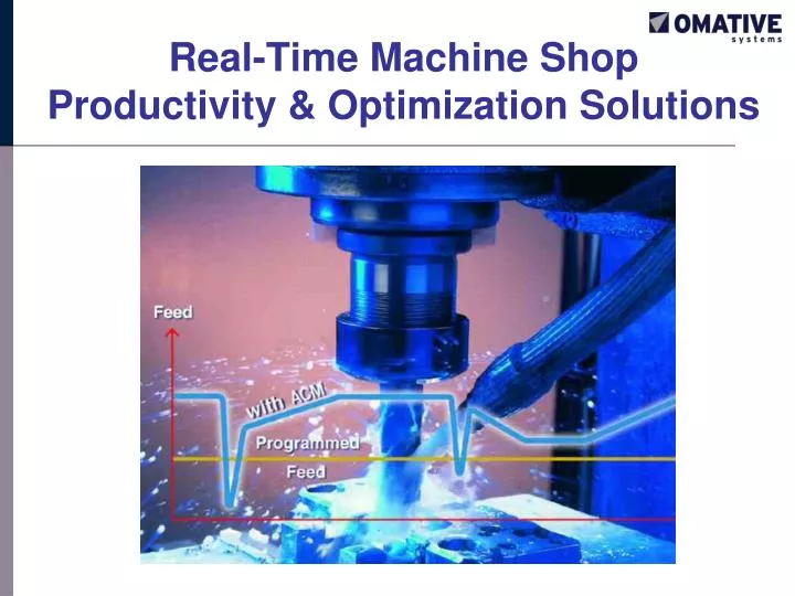 real time machine shop productivity optimization solutions