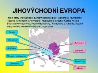 jihov chodn evropa