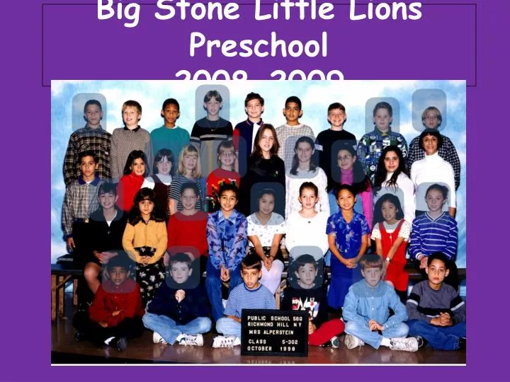 big stone little lions preschool 2008 2009