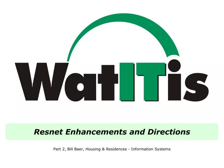 resnet enhancements and directions
