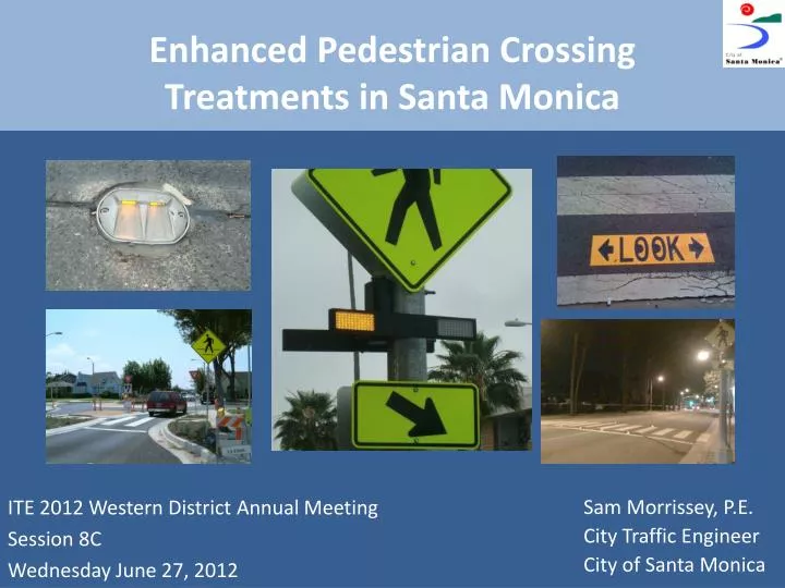 enhanced pedestrian crossing treatments in santa monica