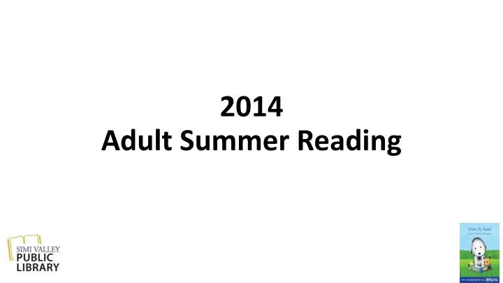 2014 adult summer reading
