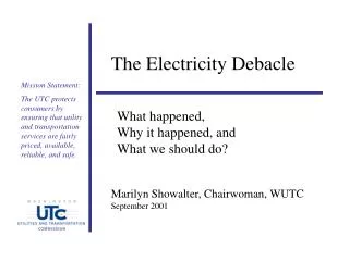 The Electricity Debacle
