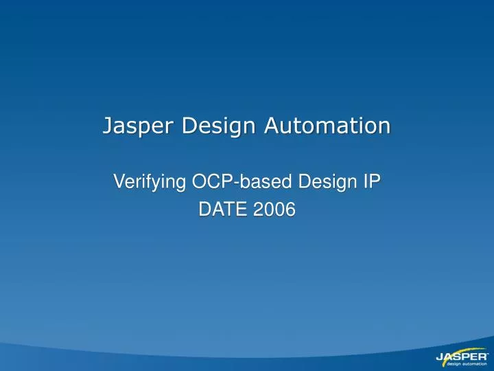 jasper design automation