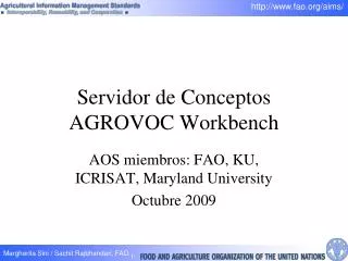 servidor de conceptos agrovoc workbench
