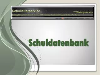 schuldatenbank