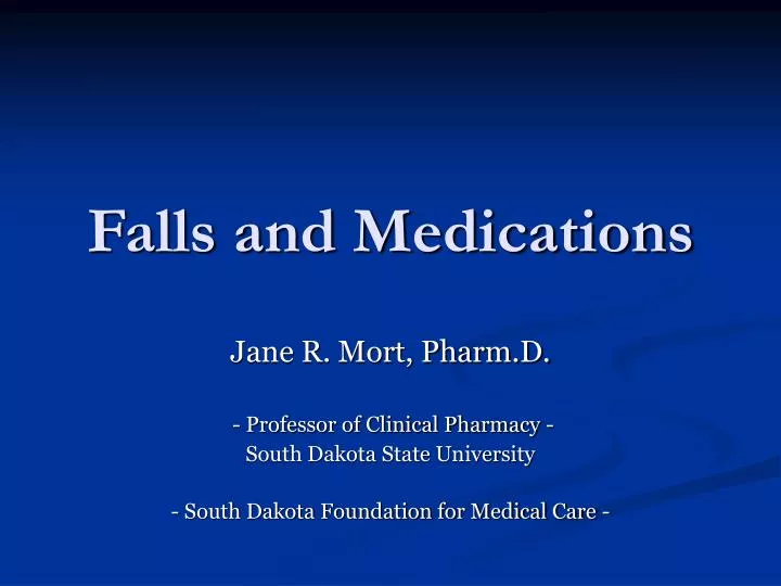 falls and medications